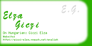 elza giczi business card